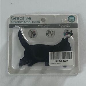 Cat Stainless Steel Hooks & Tote Bag
